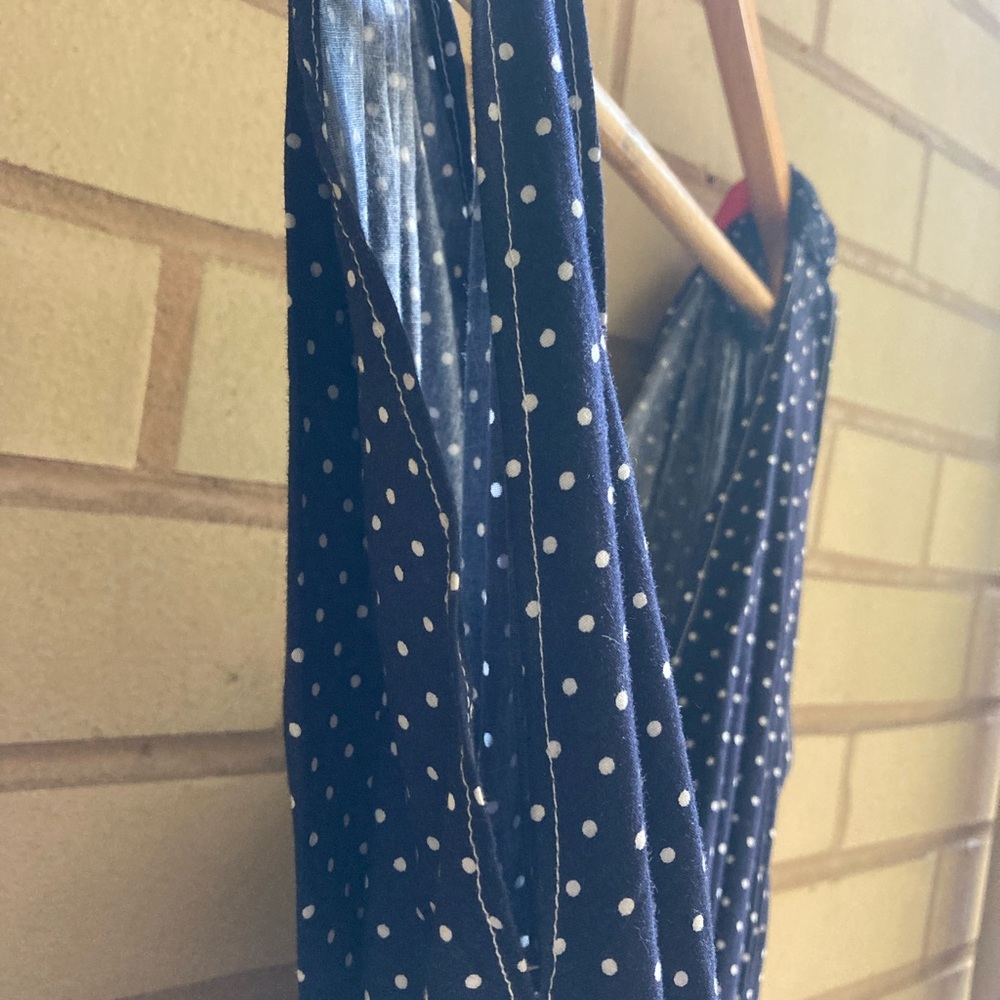 *HP* NWOT, handmade, Blue/white polka dotted dress, size L/XL - Picture 12 of 16